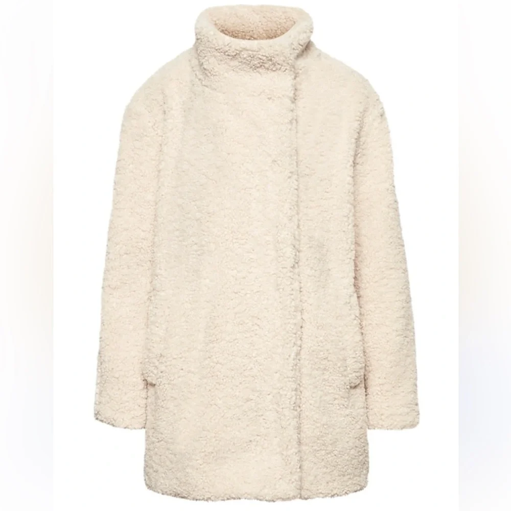 banana republic sherpa cocoon coat XS